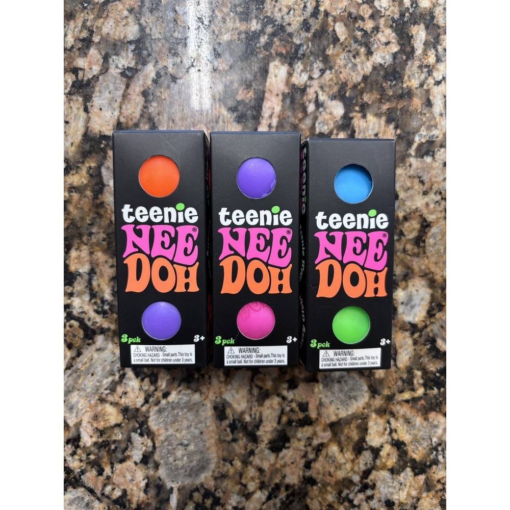 NeeDoh Teenie Stress Squeeze Ball 3pk Bundle (3)